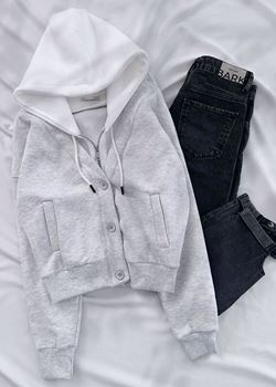 Gri Birleşik Model 3 İplik Ceket