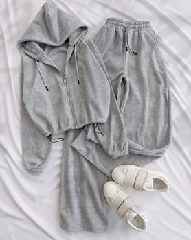 Gri Polar Bel Stoperli Takım