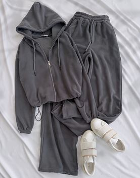 Antrasit Polar Bel Stoperli Takım