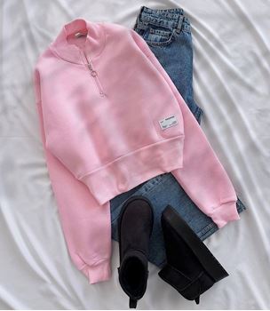 Pembe Fashion Arma Detay Sweat