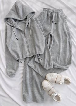 Gri Polar Bel Stoperli Takım