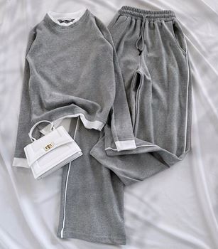 Gri Tişört Birleşik Model Eşofman Takımı