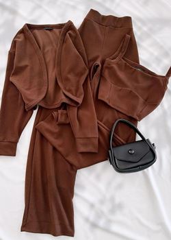 Kahverengi 3'Lü Takım