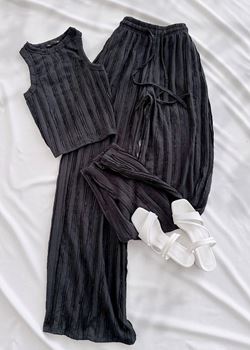 Siyah Halter Yaka Takım