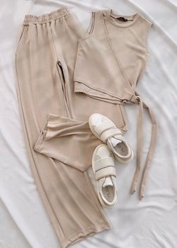 Bej Oysh Yan Bağlama Detay Atlet Takım