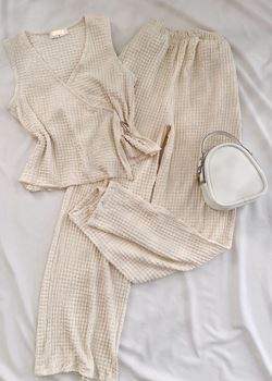 Bej Toka Detay Bubble Takım