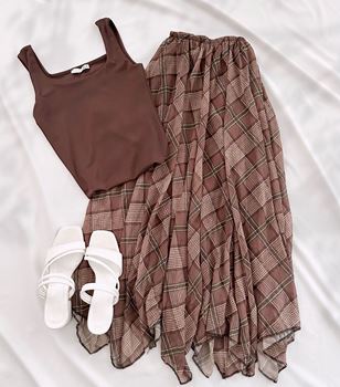 Kahverengi Ekose Asimetrik Kesim Etek