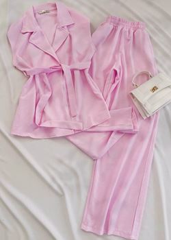 Pembe Rb Kemerli Keten Takım