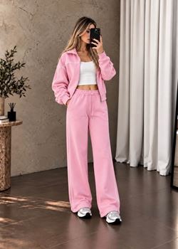 Pembe Biyeli Eşofman Takımı
